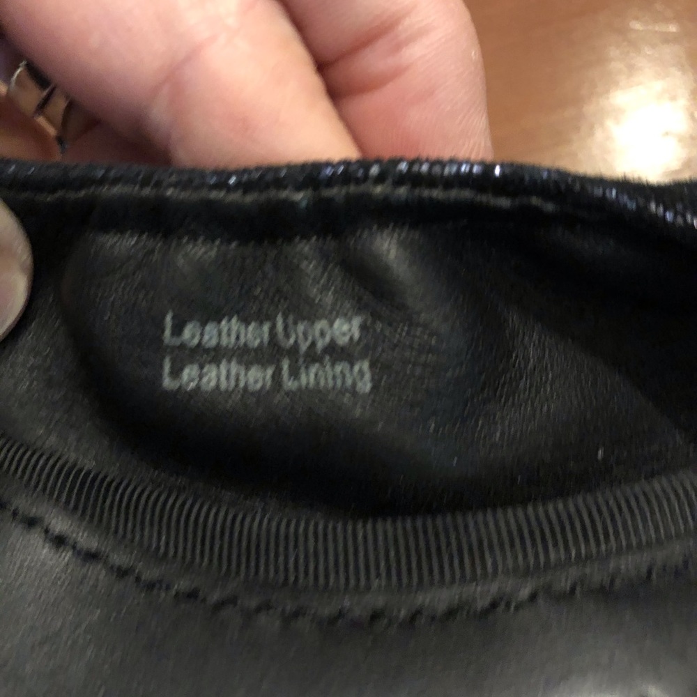 Great Vera Wang Metallic Black Ballet Flats 8.5 - Picture 5 of 6